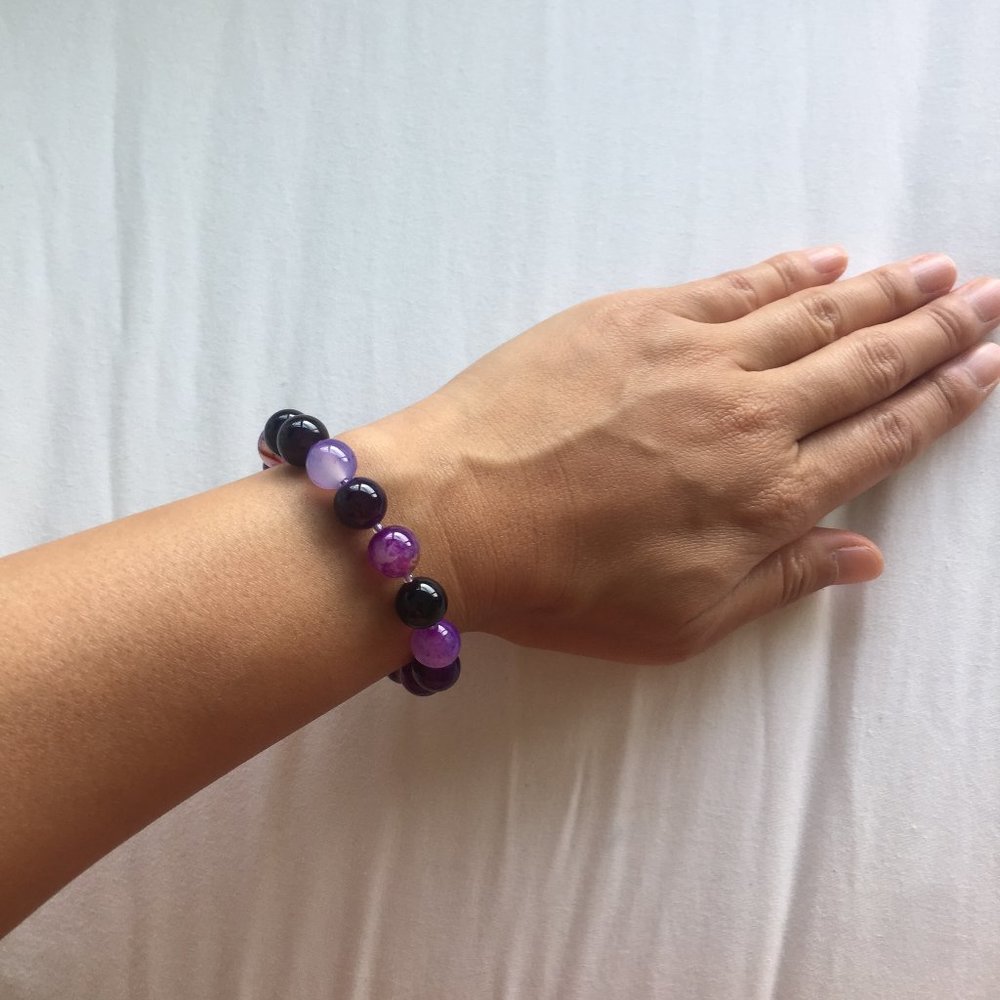 Purification gemstone- amethyst quartz bracelet